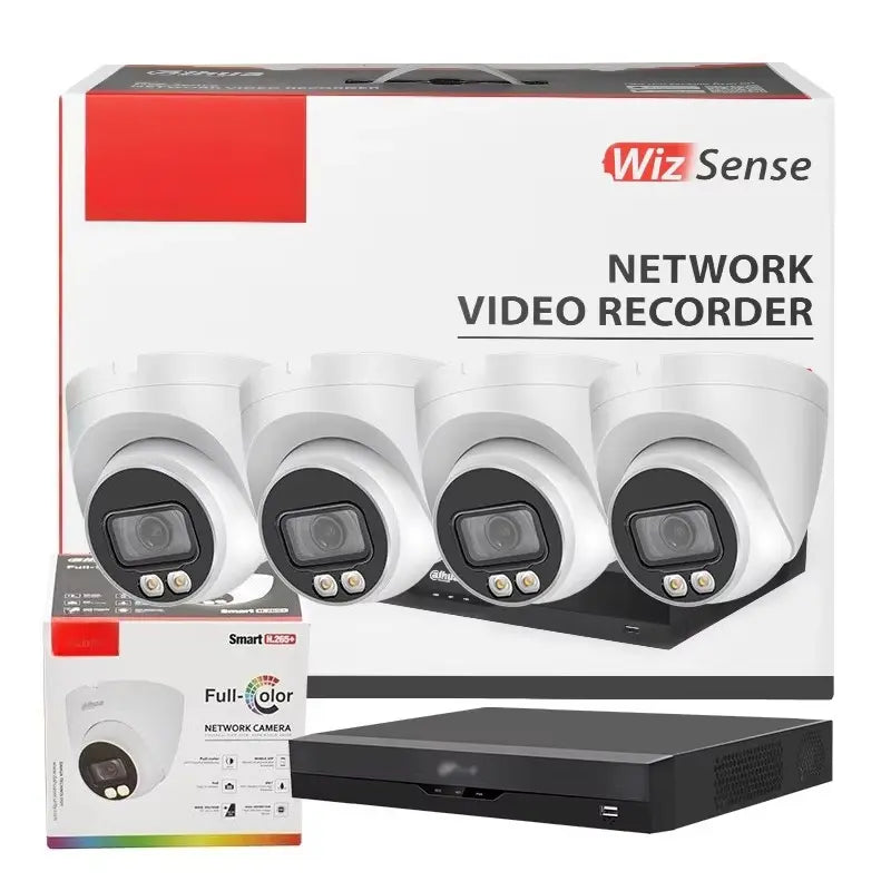 Original 8CH 8POE 16-Channel NVR 4MP/8MP 4K HD CCTV Dome IP Security Camera System with Built-in Mic