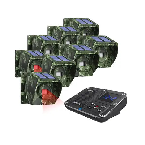 Wireless Security Sensor Driveway Solar Car Rural Powered Farm Alarms Vehicle Range and Install Operated Alarm System Home