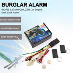 Car Engine Lock Alarm 2.4G RFID Immobilizer Wireless Engine Lock Car Alarm System Anti-Hijacking Circuit Cut Auto Unlock Device
