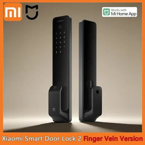Xiaomi Smart Door Lock 2 Finger Vein Version Bluetooth&WiFi Fully Automatic Doorbell NFC Fingerprint Unlock For Mi Home APP 2024