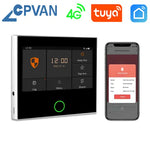 CPVAN 4.3-inch panel Tuya Smart Home Security System Wireless WIFI 4G For Home burglar Security Protection Alarm