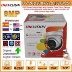 Hikvision 8MP IP Camera DS-2CD2387G3-LIS2UY/SL Smart Hybrid Light ColorVu 2-Way Audio 4K Turret Camera Strobe Light Audio Alarm