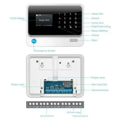 6X Mobile Phone Security Alarm Display Stand Smartphone Anti-Theft Alarm System Holder