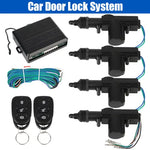 Locking Kit Keyless Entry System Universal Car Lock Door with 4 Door Lock Actuator Anti-Theft 12V Remote Control