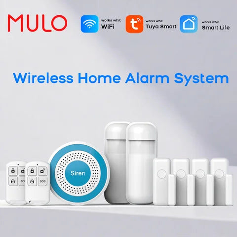 PG109 4.3inch Burglar Security Wifi GSM Alarm Systems for Home Support Tuya Smart App Control with Temperature Display