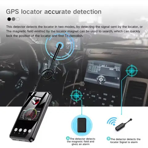 Laser Infrared Detector Camera Wifi Signal GPS Tracker Mini Bug Finder Detector Wiretapping Wireless Cam Lens Spy Gadget Scanner