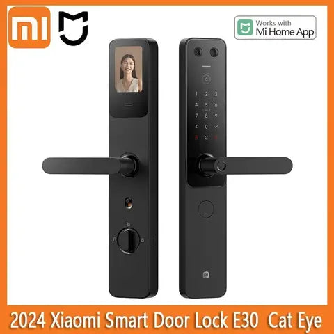 Xiaomi mijia Smart Door Lock E30 Cat Eye 160 ? Ultra-wide angle Full Color Night Vision Fingerprint Bluetooth NFC Unlock 2024