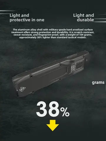 E25 Tactical Flalight High Brightn Self-Defense Handheld Lamp USB Rechargeable Waterproof Aluminum Alloy