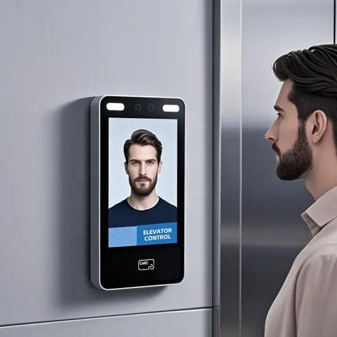 July005 Wholesale Face Recognition Biometric Elevator Access Control Device Android System Touch Screen Rfid Control Access Hard