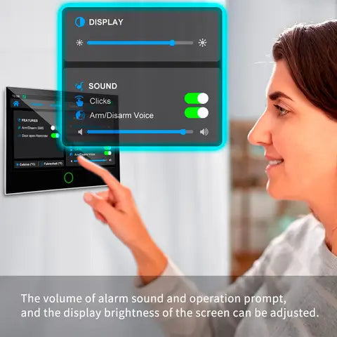 KERUI 4G/WiFi Alarm System 7 inch Touch Screen Wireless Tuya Smart Home Alarm for Security Protection, Real Time App Push G70
